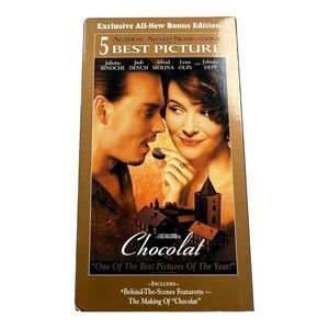 Chocolat Academy Award Nominations VHS Bonus Edition Johnny Depp Juliette